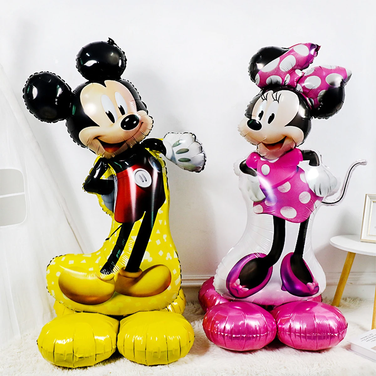 

Disney Cartoon Standing Large Size Mickey Mouse Minnie Foil Balloon Birthday Party Decoration Balloons Children's Baby Shower