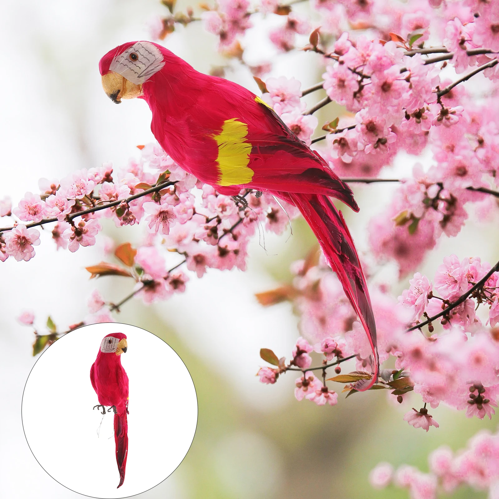 

Creative Statue Ornament Home Decor Outdoor Decoration Simulated Statue Parrot Craft Parrot Ornaments For Yard Park Garden