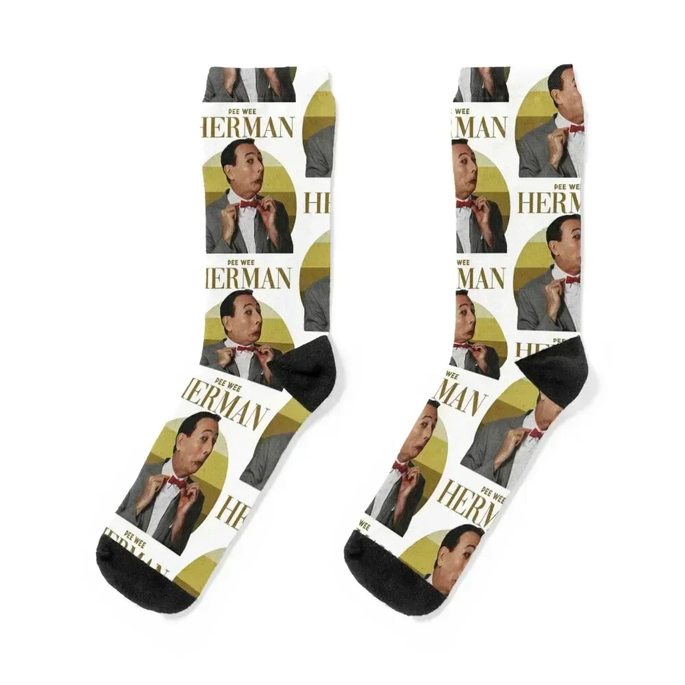 

pee wee herman retro funny Socks valentine gift ideas anti slip football cartoon gift Woman Socks Men's