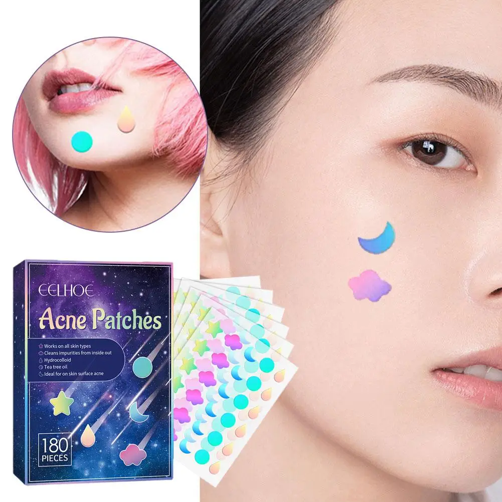 180pc/Box Mini Star Invisible Acne Removal Pimple Patch Beauty Face Acne Spot Face Pimple Acne Skin Concealer Tool Stickers