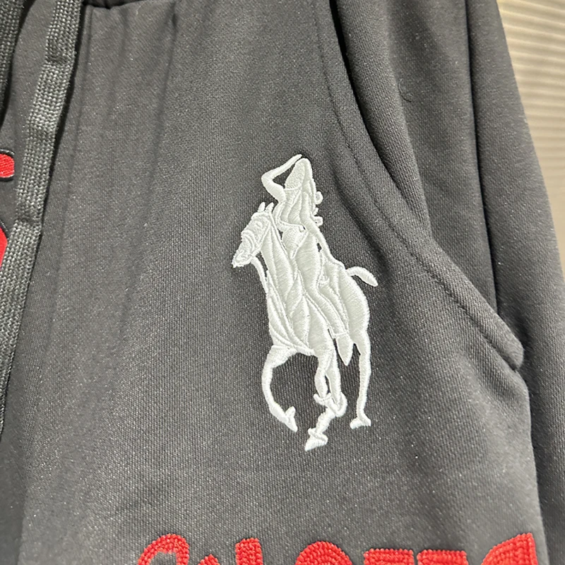 بنطلون رياضي من Streetwear Mowalola عالي الجودة كلاسيكي عصري مطرز للرجال والنساء #4