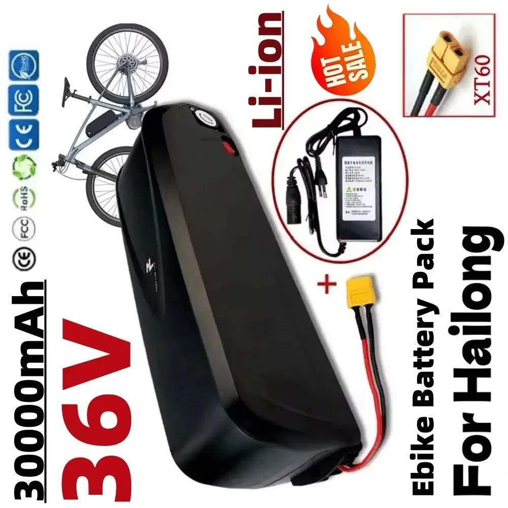 

For Hailong Battery 30Ah 36V for Bafang BBS02 BBS03 BBSHD Powerful and long-lasting power Motor Hailong Battery
