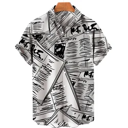 Retro Men's Short Sleeve Hawaii Casual Shirt Luxury Brand Mens Designer Clothes For Man Floral Blouse Vintage Clothing