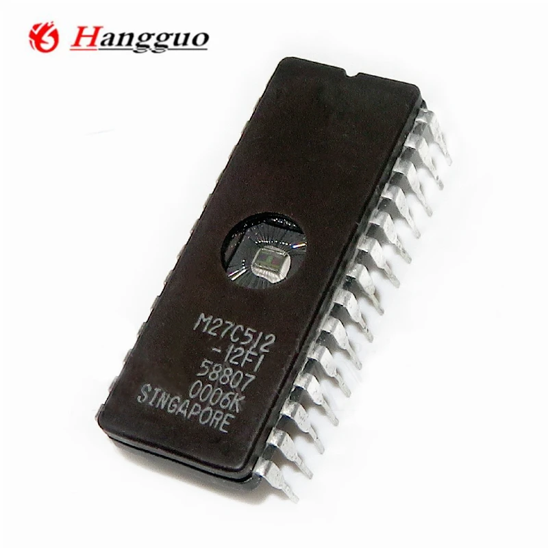 10 Buah M27C512-12F1 27C512 M27C512 IC DIP-28 EPROM IC CIP Drive IC Eprom, Uv 512 KBIT IC IC Sirkuit Terpadu EPROM IC