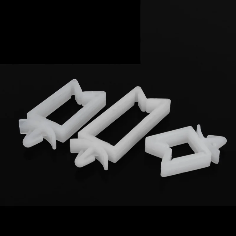 White Plastic PC Board Cable Fixed Seat Aircraft Head Plug In Retention Clips Electric Wire Clamps Manager for Circuit Board
