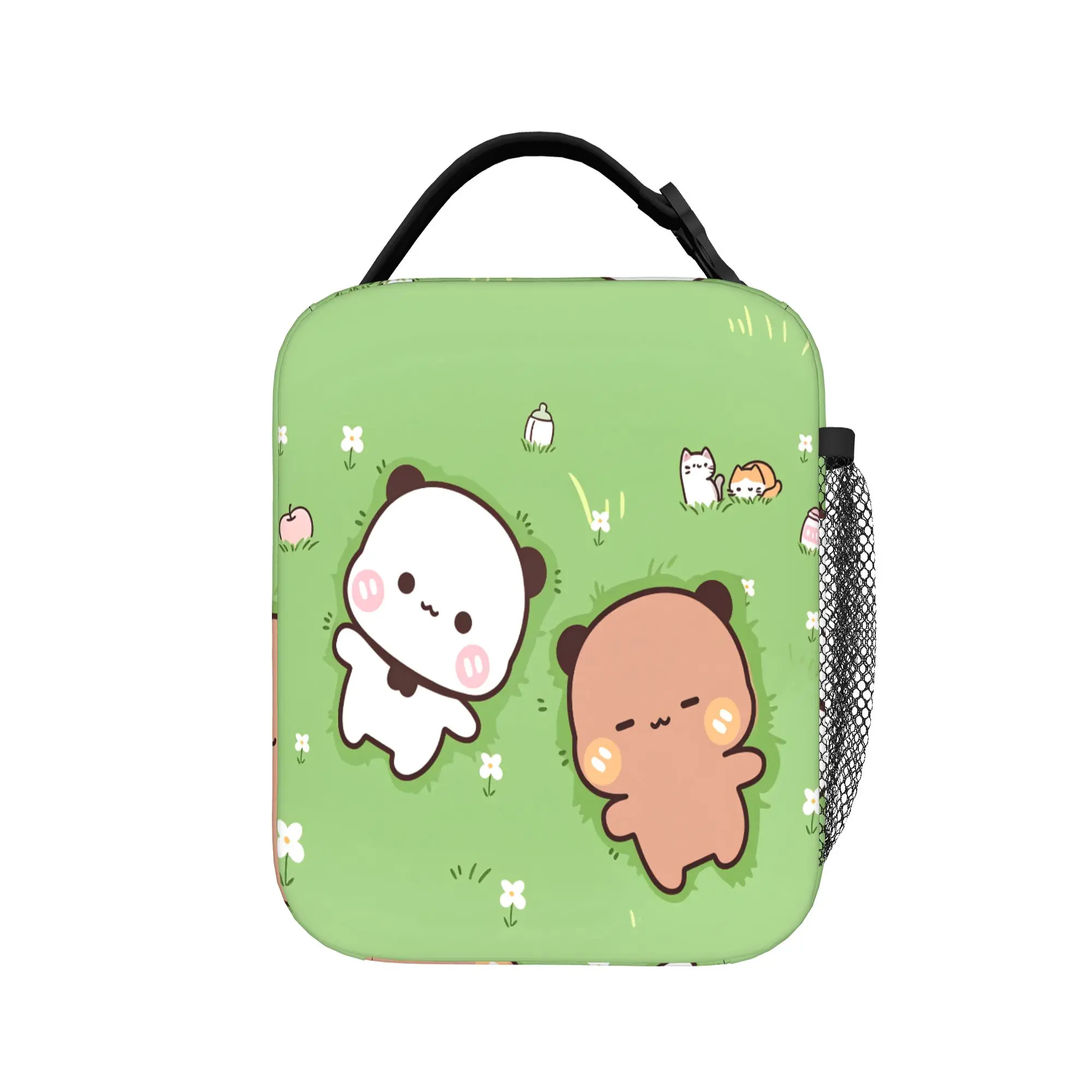 Cartoon Panda Bubu Dudu Lunch Bag For Men  Graphic Lunch Box Cute Picnic Cooler Bag Portable Waterproof Thermal Tote Handbags