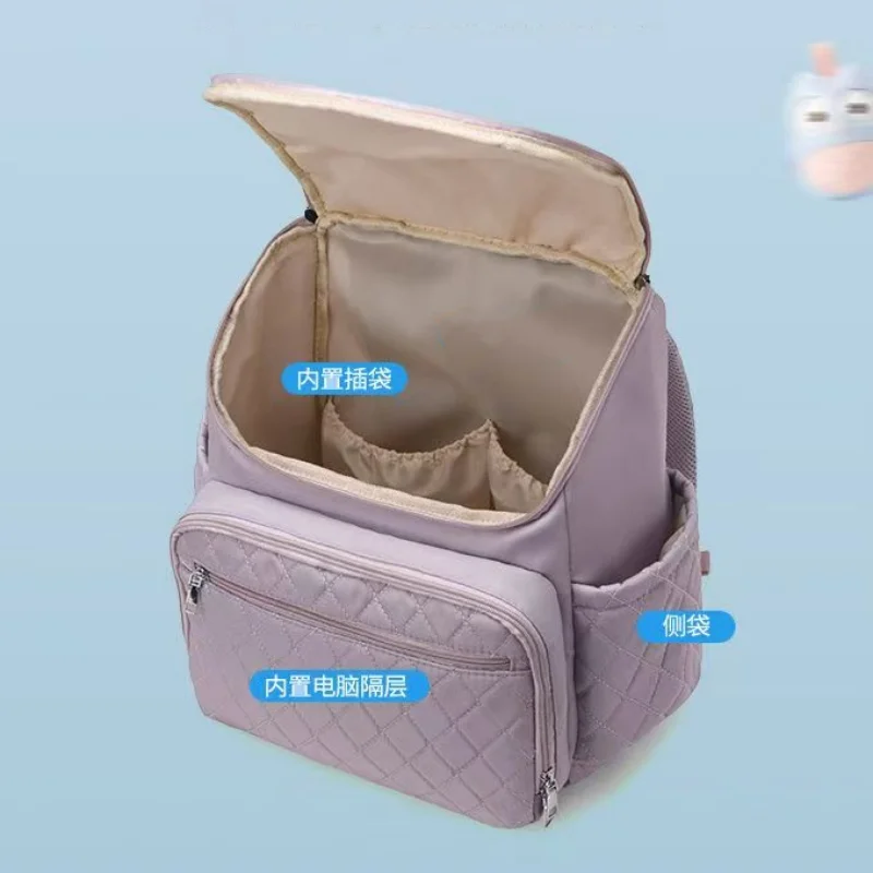 حقيبة ظهر للحفاضات حقيبة للحفاضات للأمهات ذات سعة كبيرة للأم والطفل متعددة الوظائف مقاومة للماء حقائب حفاضات للسفر في الهواء الطلق للعناية بالطفل