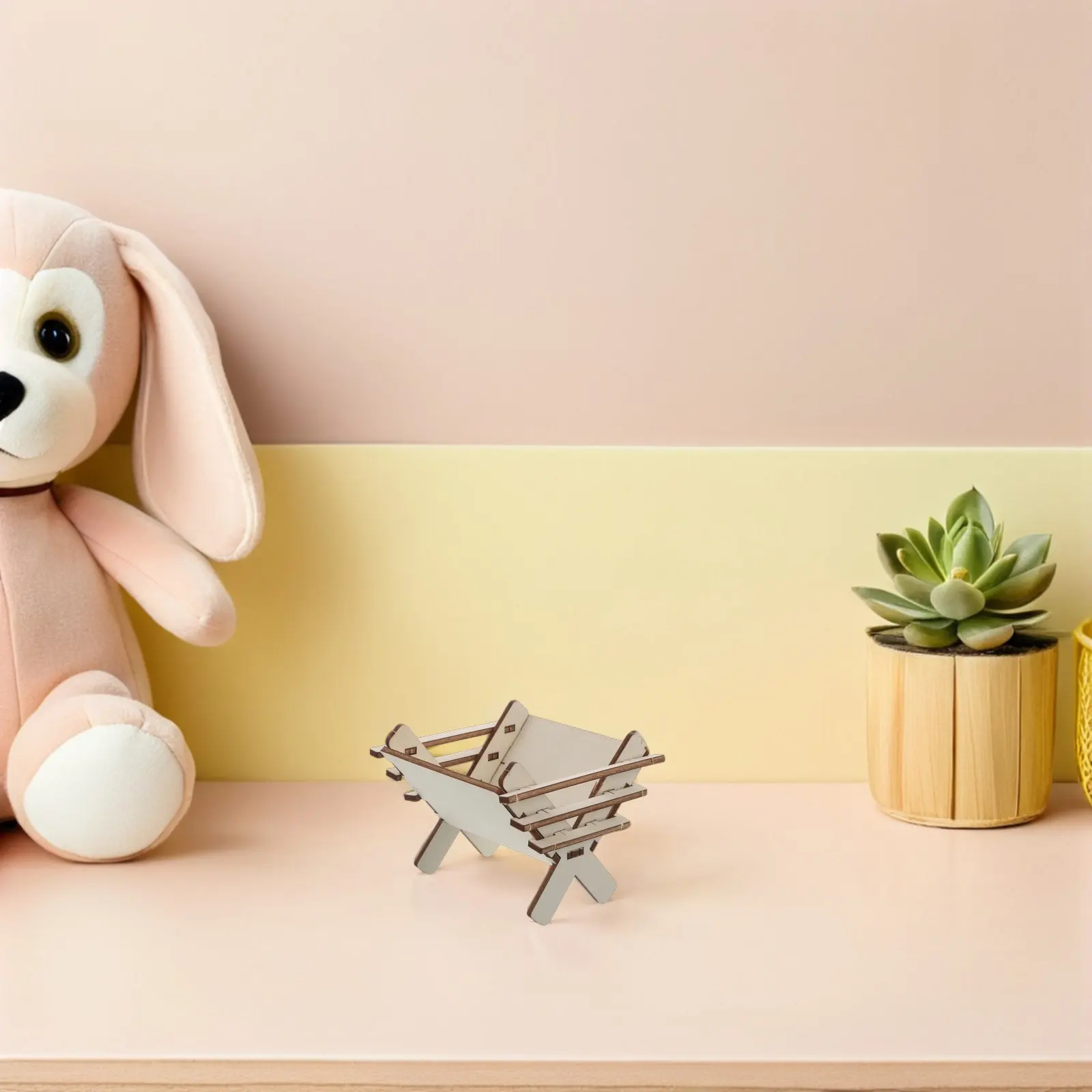 

Набор для творчества из 4 миниатюрных деревянных фигурок для рождественской сцены: Рождественская сцена с Иисусом, ручная работа, Монтессори, развивающая игрушка, украшение, DIY-сборка