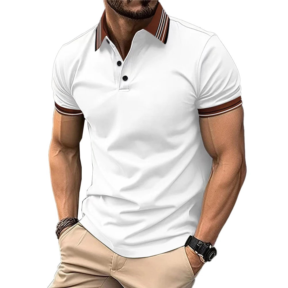 

Brand New T Shirt Casual Top Soft Stylish Summer Turn-Down Collar Vacation Comfortable Daily Fashion Lapel Neck