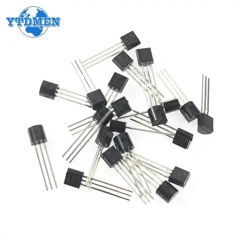 100PCS 2N2222 Transistor TO-92 2N2907 2N3904 2N3906 A1015 BC327 BC337 C1815 S8050 S8550 PNP NPN Transistors Kit