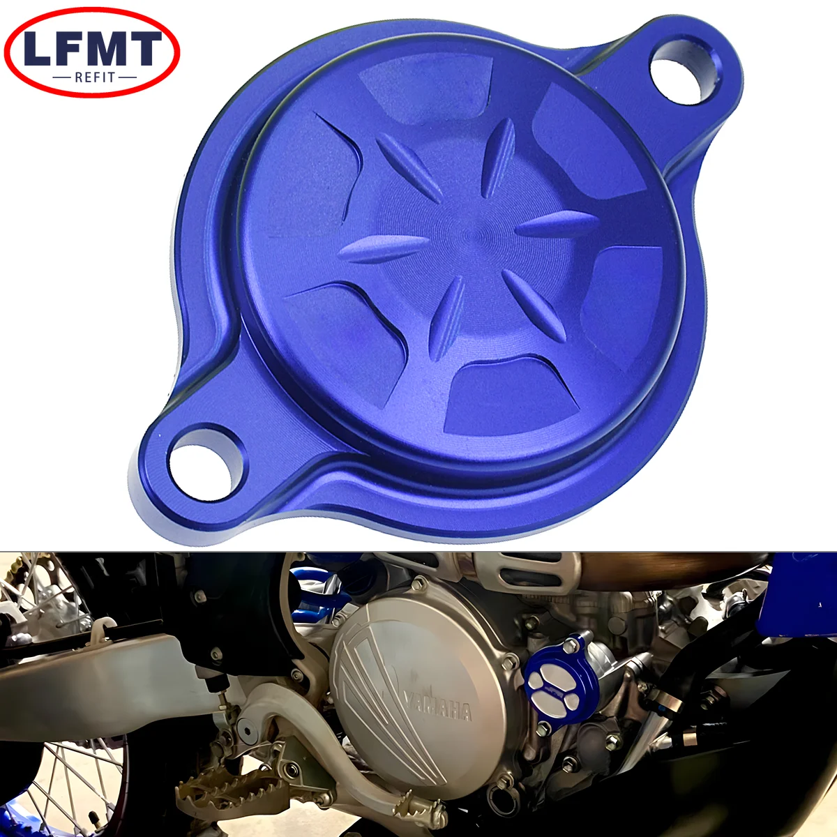 

Motocross CNC Billet Oil Filteer Covers For Yamaha YZ250F YZ450F YZ250FX YZ450FX WR250F WR450F 250F 450F motorcycle accessories