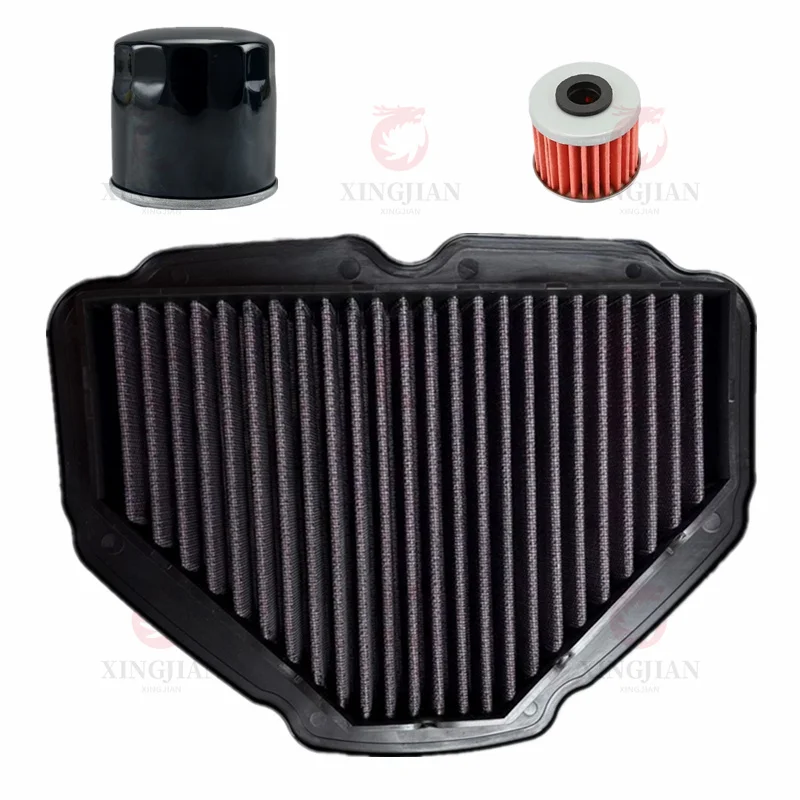 

Motorcycle High Flow Air Filter Transmission Filter Oil Filter For Honda GL1800 F6B D Gold Wing Tour DCT 2018-2025 Modification