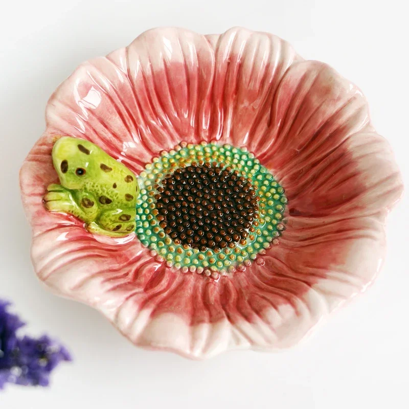

Ceramic Plate Home Decoration Trinket Dish Ceramic Shell Dish Snacks Dishes Kitchen Accessories Serving Platter Organizer