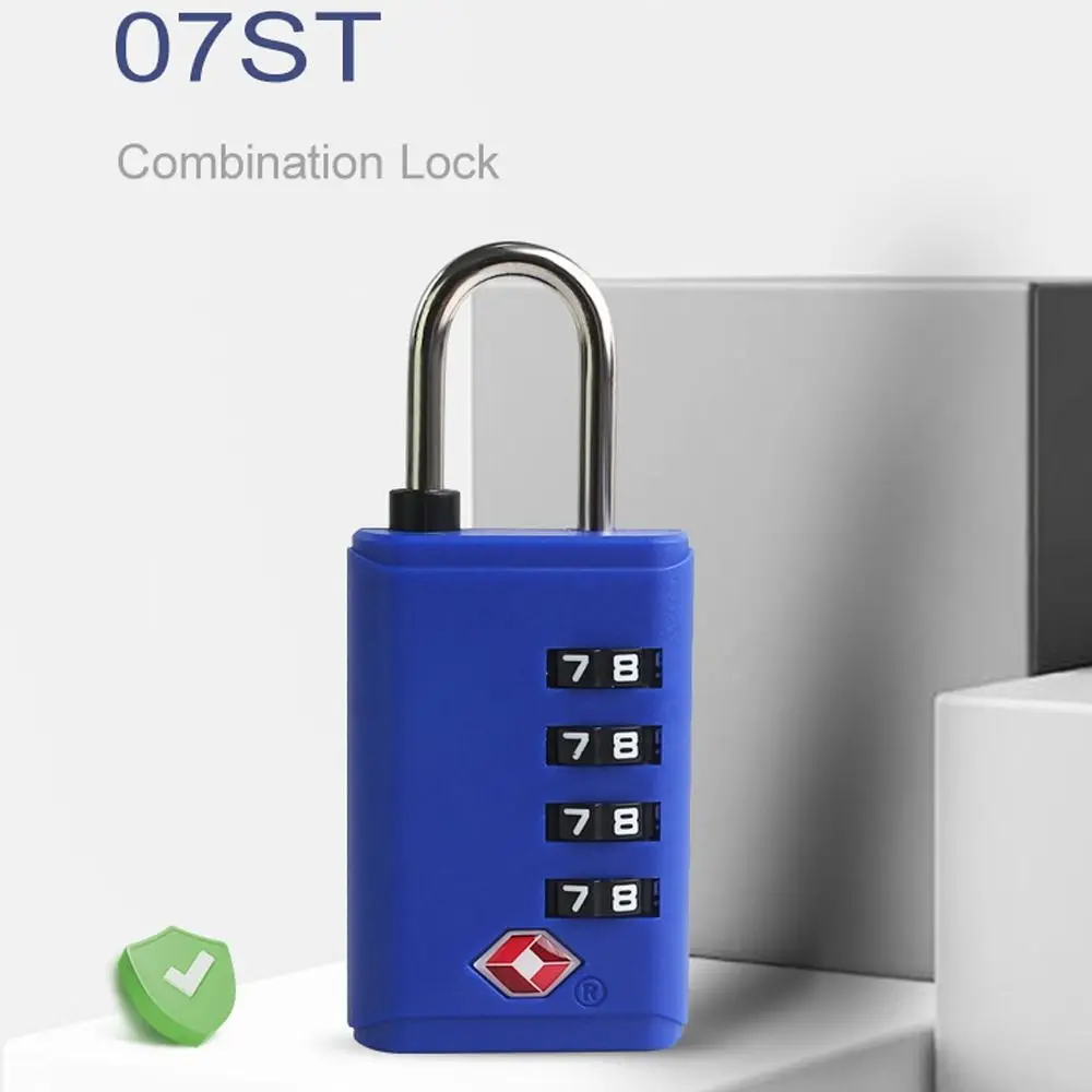 Portable TSA 4 Digit Combination Lock Padlock Anti-theft Suitcase Luggage Coded Lock Security Tool Cabinet Locker Travel