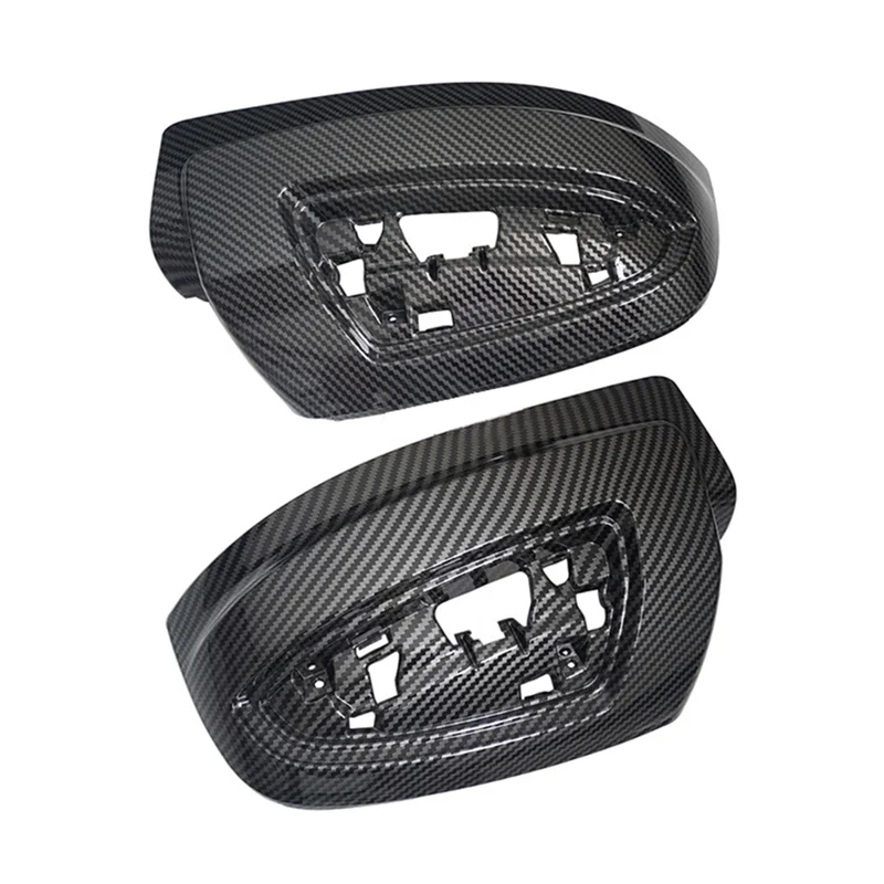 Car Carbon Fiber Rearview Side Glass Mirror Cover Trim Rear Mirror Covers Shell for Mercedes-Benz Viano W639 2011-2015