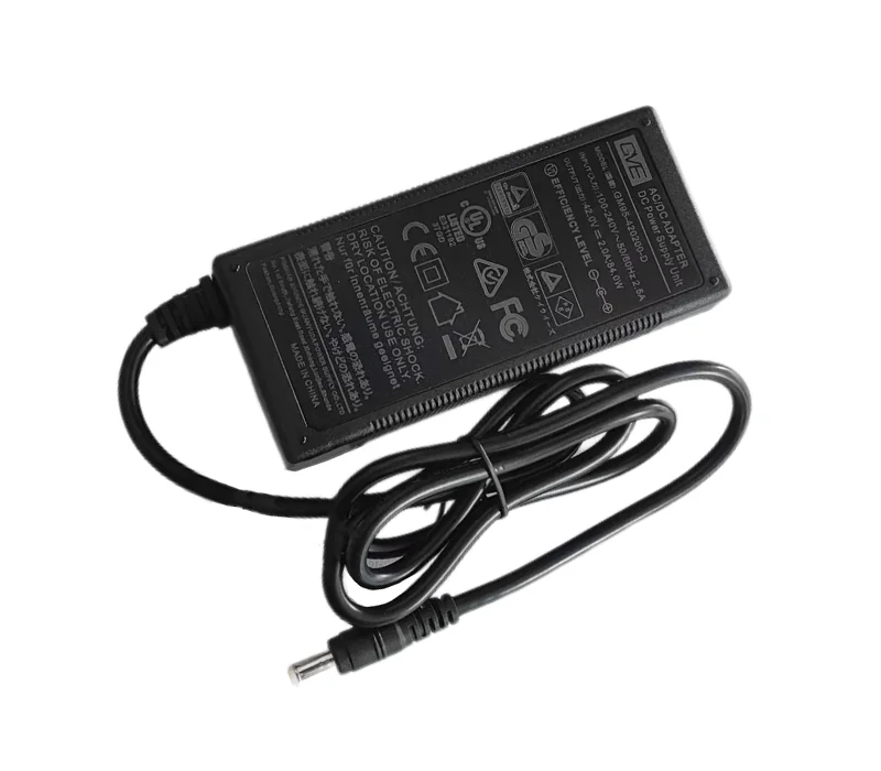 

Power Adapter 42V 2A, Barrel 5.5/2.1mm, 2-Prong, GM95-420200-D