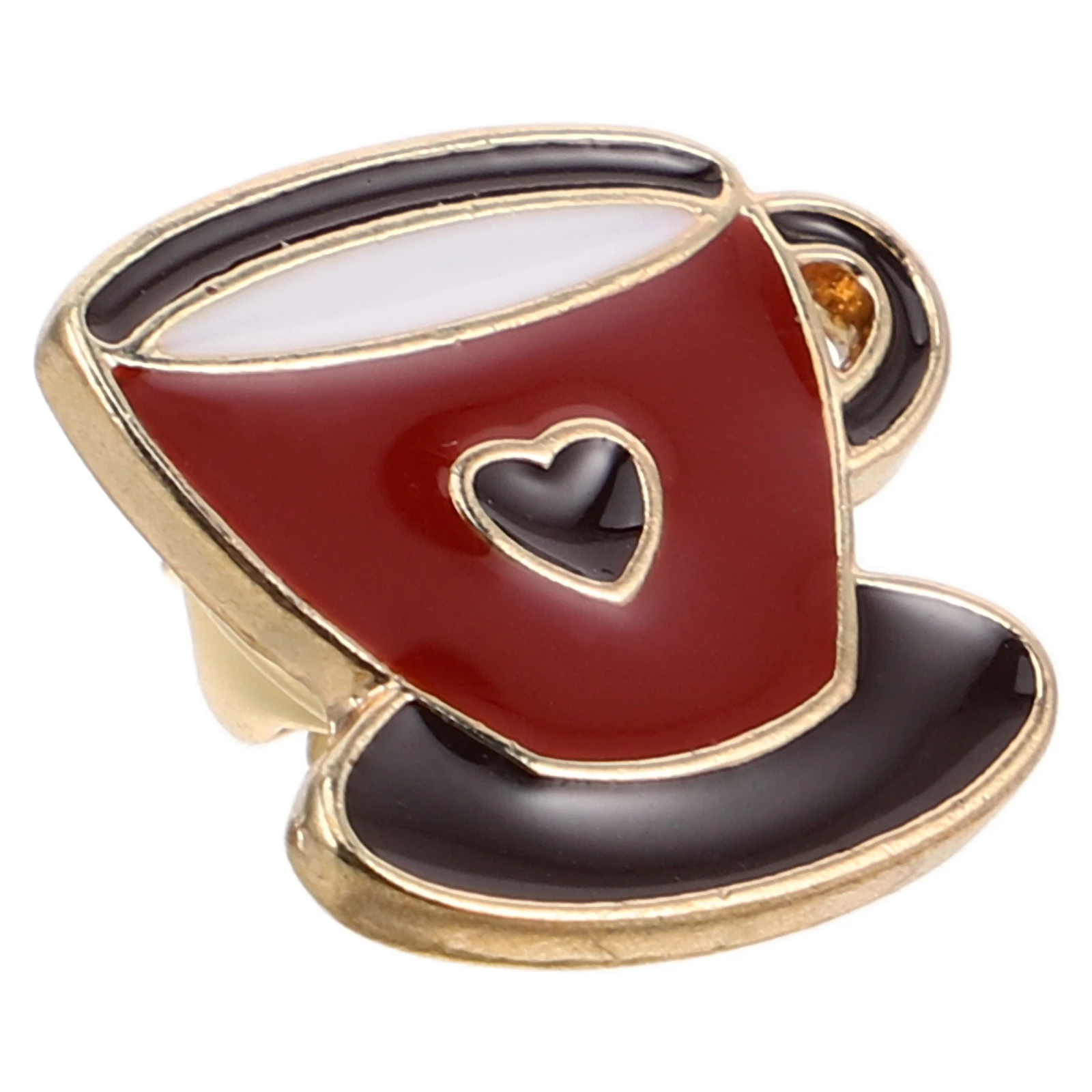 

Retro Brooch Lapel Pin Coffee Accessories Gifts for Lovers Back Decoration