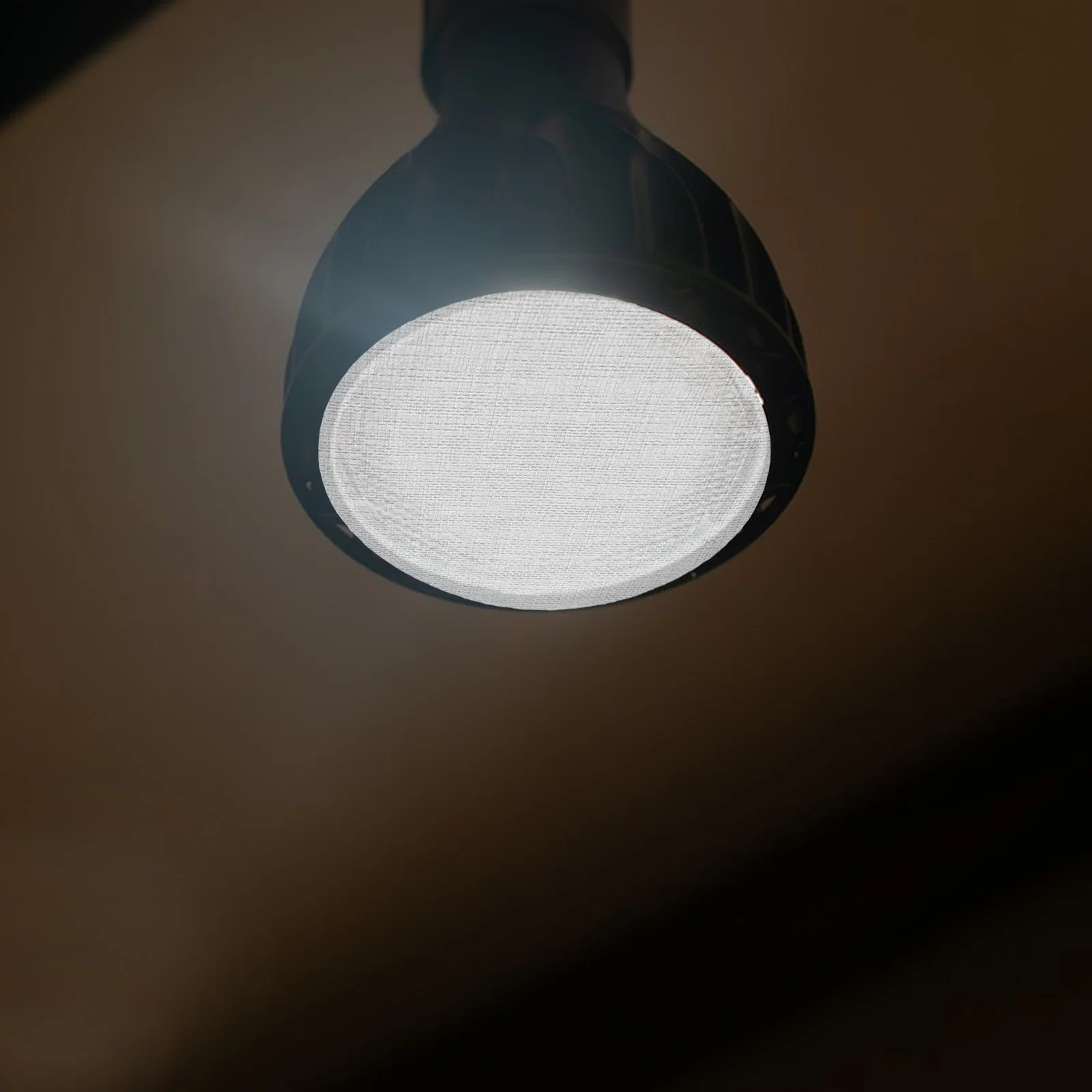 5Pcs Round Lampshade Diffuser 6.3 Inch Silver Fabric Light Softener Cover for Recessed Ceiling Spotlight Fixture Replacement -