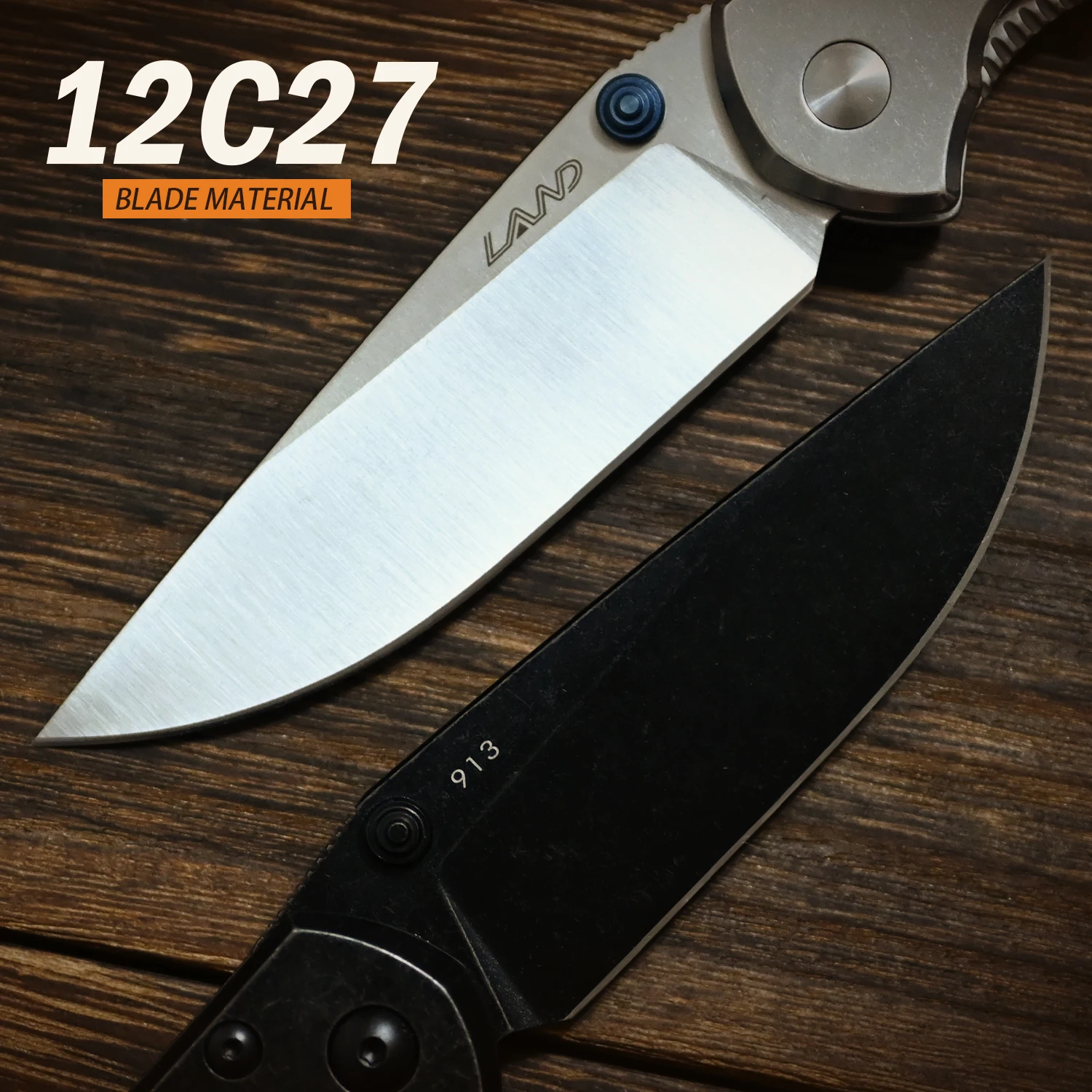 LAND 910 coltello pieghevole tascabile 12C27 lama in acciaio inossidabile cuscinetto a sfere campeggio esterno sopravvivenza portatile strumento di pesca edc