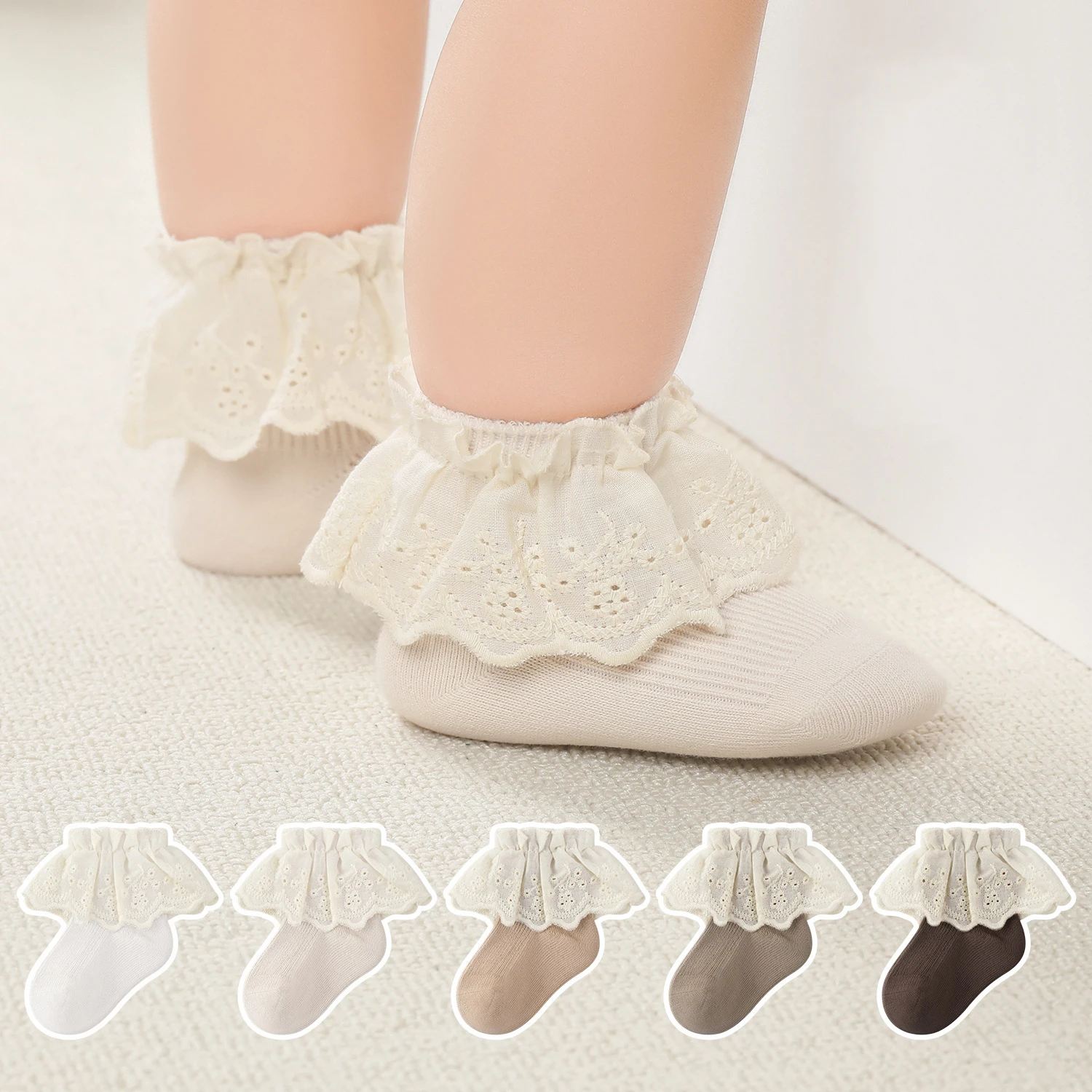 

Baby Girls Socks Princess Lace Kids Socks For Girls Warm Children Girls Socks Newborn Tube Socks For 0-5Years