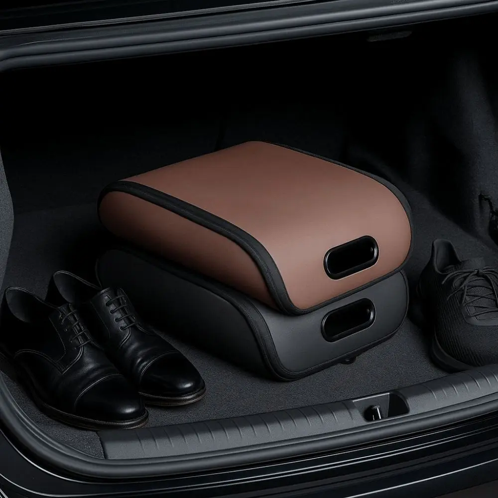 

Portable Dustproof Car Shoe Storage Box Space Saving Simple Shoes Bag Wear-resistant Shoe Organizer Car Accessories