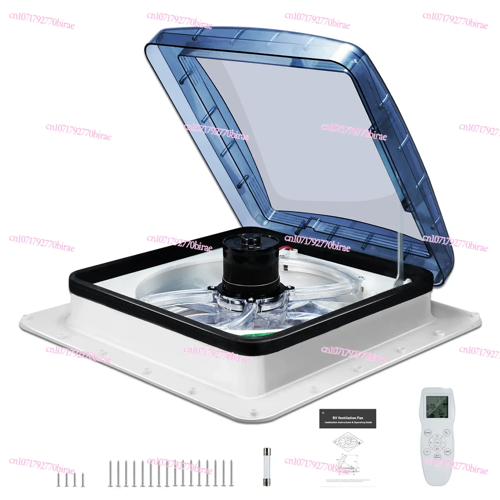 

RV Fan Rain Sensor 10/3 Speed Remote Control Caravan RV Roof Skylight Motorhomes Vents 12V Camper Vehicle Electric RV Vents Fan