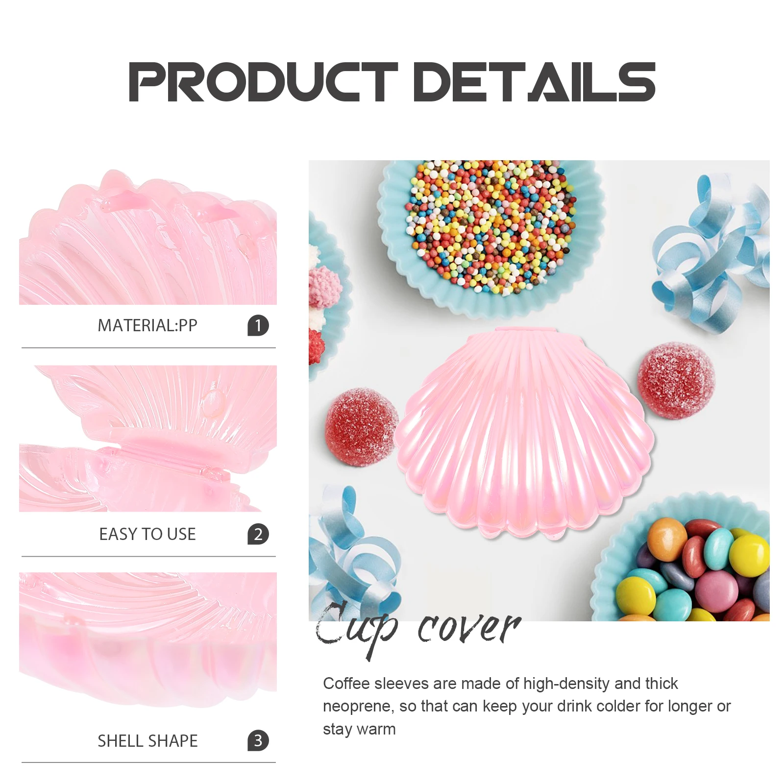 

10 Pcs Pearlescent Candy Box Beach Wedding Favors Bridesmaid Gifts Shell Storage Container Elegant Party Containers Decorate