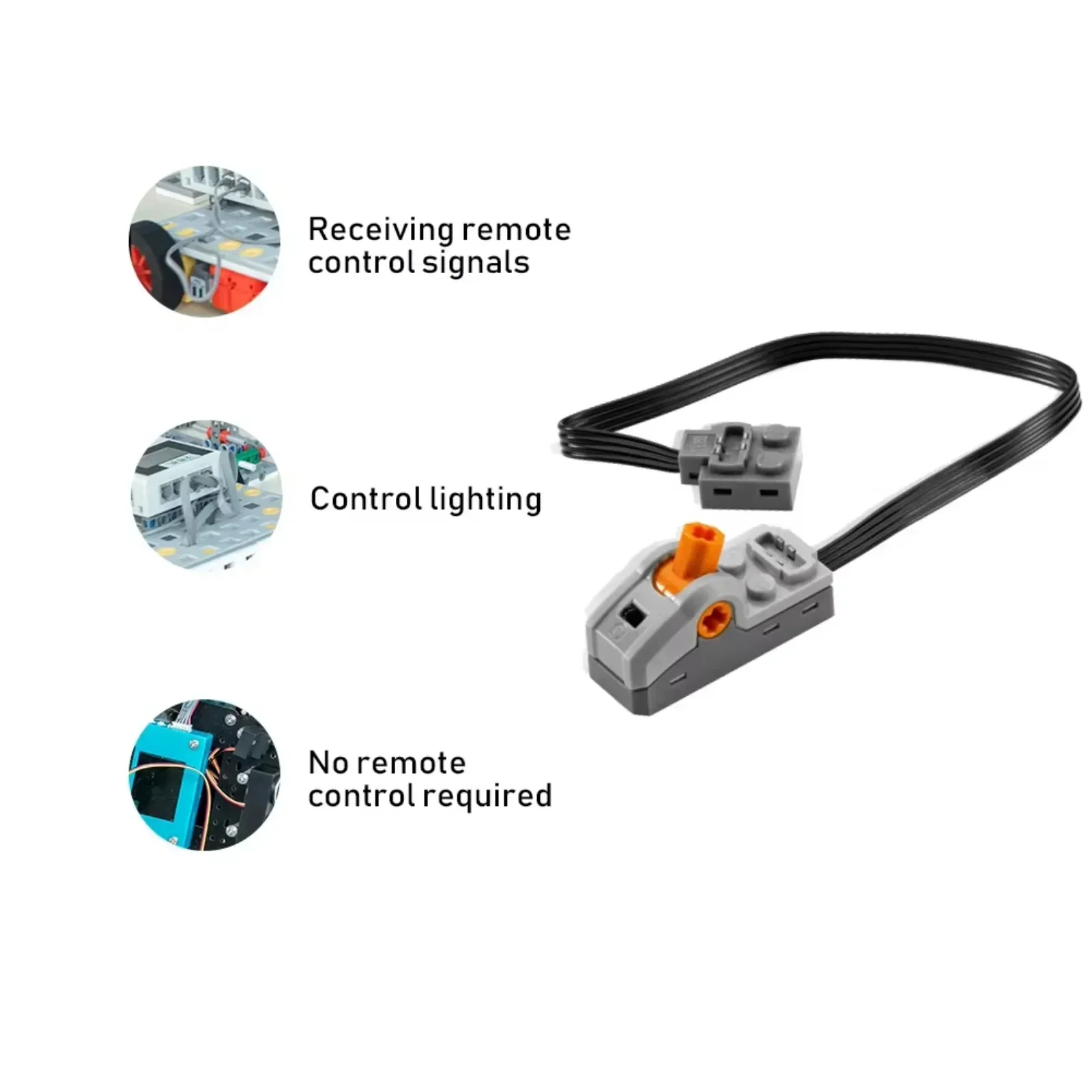 4 Uds. Interruptor de Control de polaridad con función de potencia MOC Compatible con piezas técnicas de bloques de construcción populares 8869