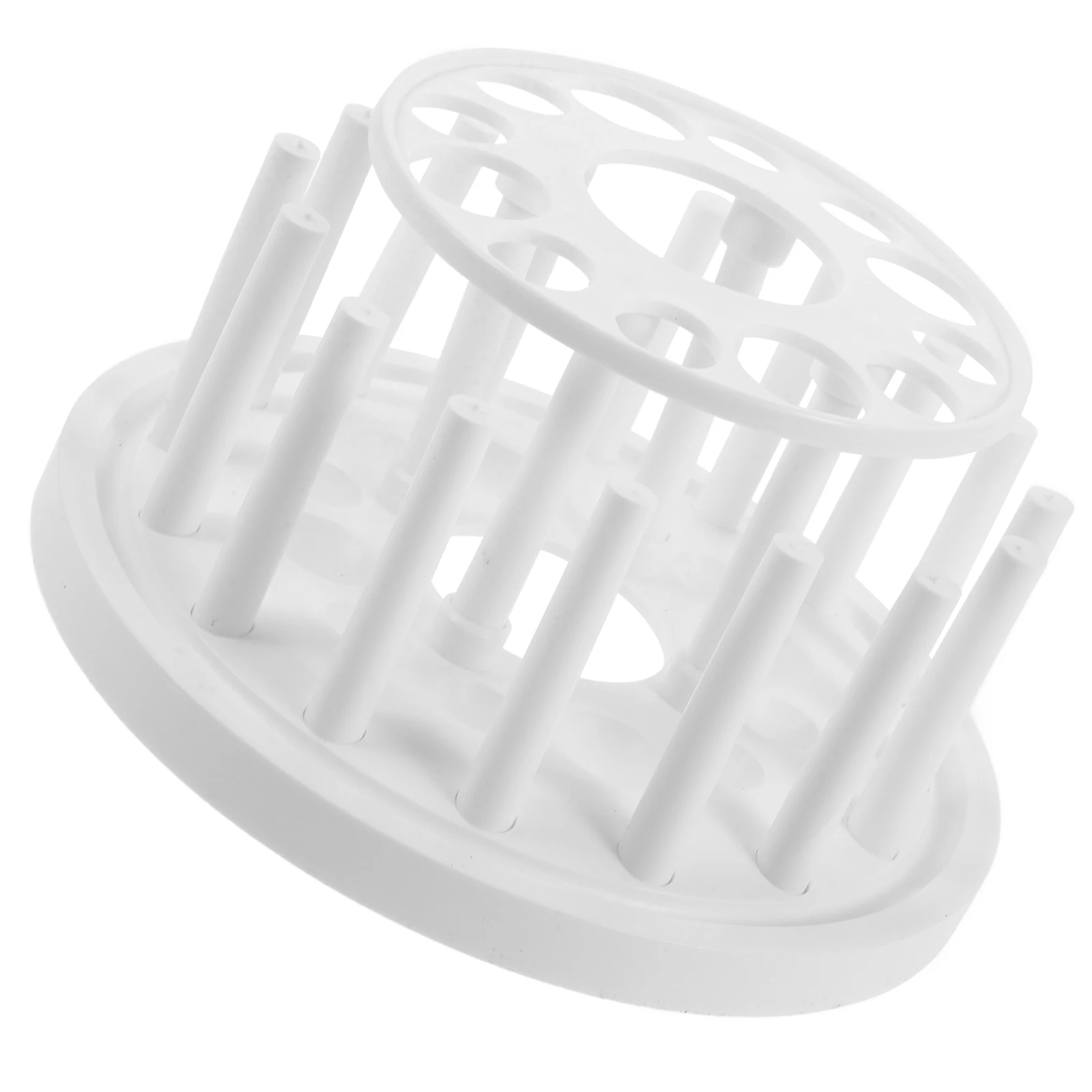 

Plastic Test Tube Rack Tubes Sampling Holder for Chemistry Polypropylene Rock and Roll