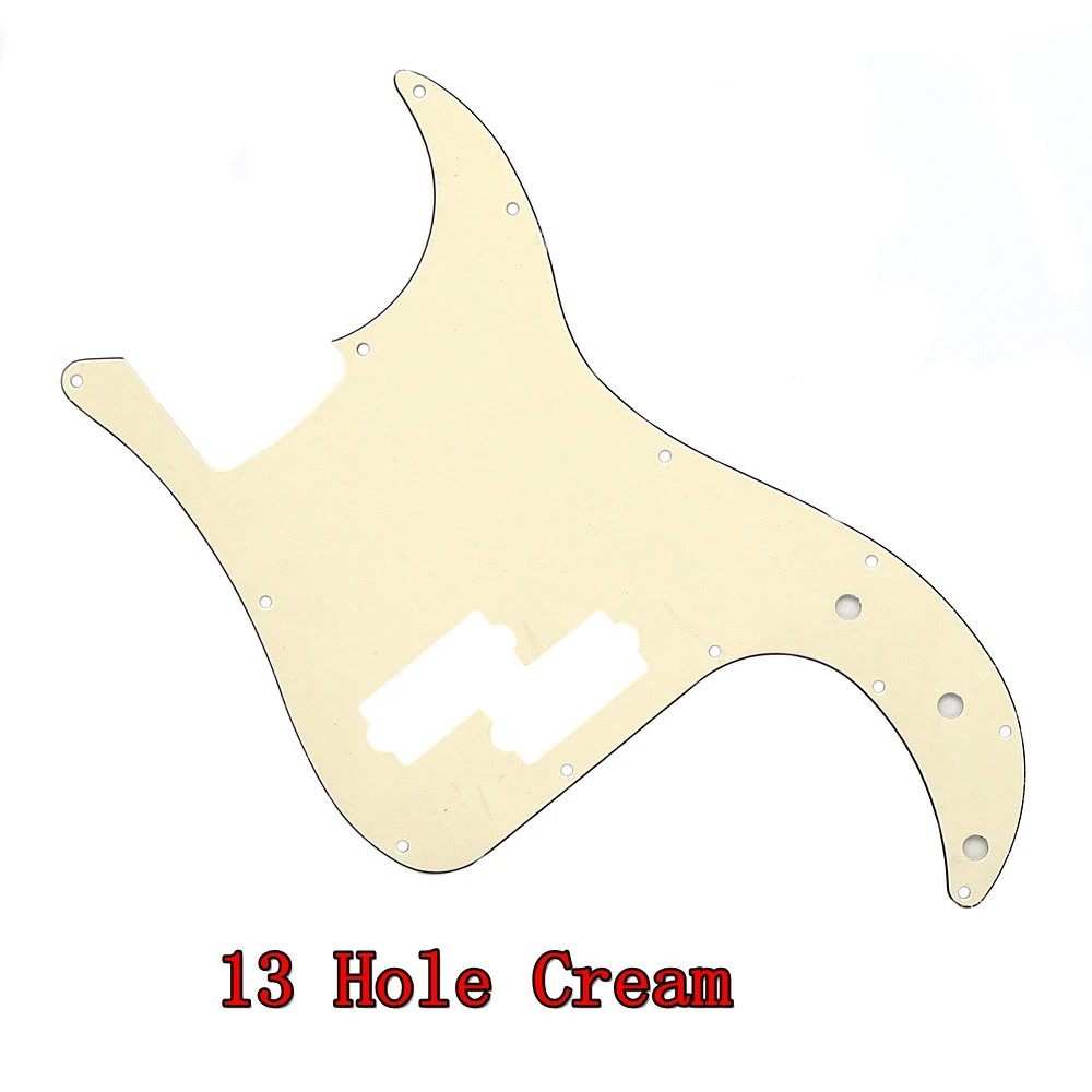 E-Gitarren-Schlagbrett aus 3-lagigem PVC, Schlagbrett für PB-Bassgitarre, 13 Löcher mit Schrauben – Detail 8