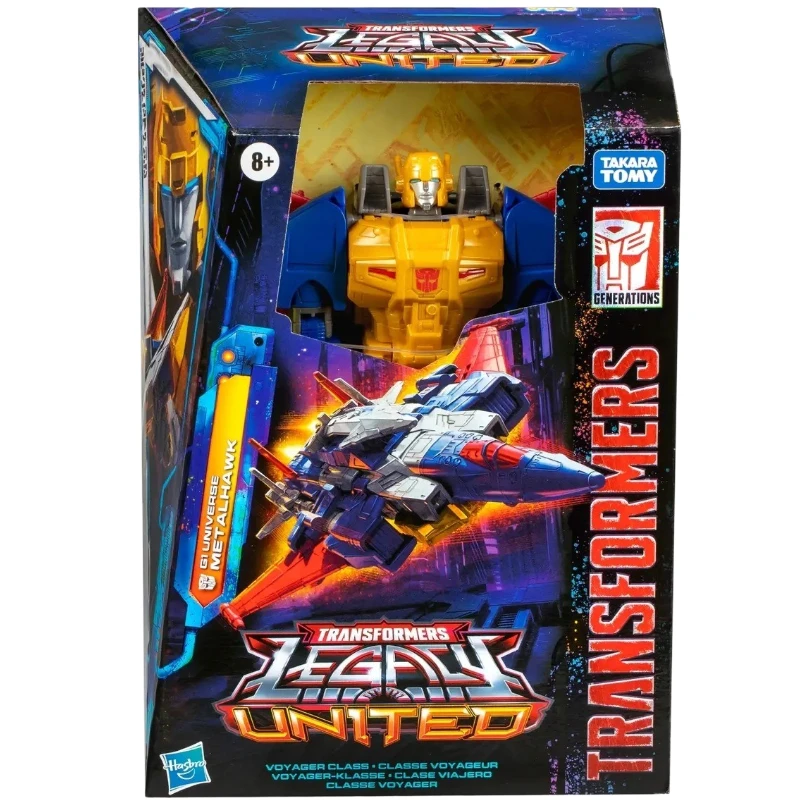 In Stock Takara Tomy Transformers G Series Chuanshi United V Level Metalhawk Collect Action Movable Figure Robot Model Boy Gift