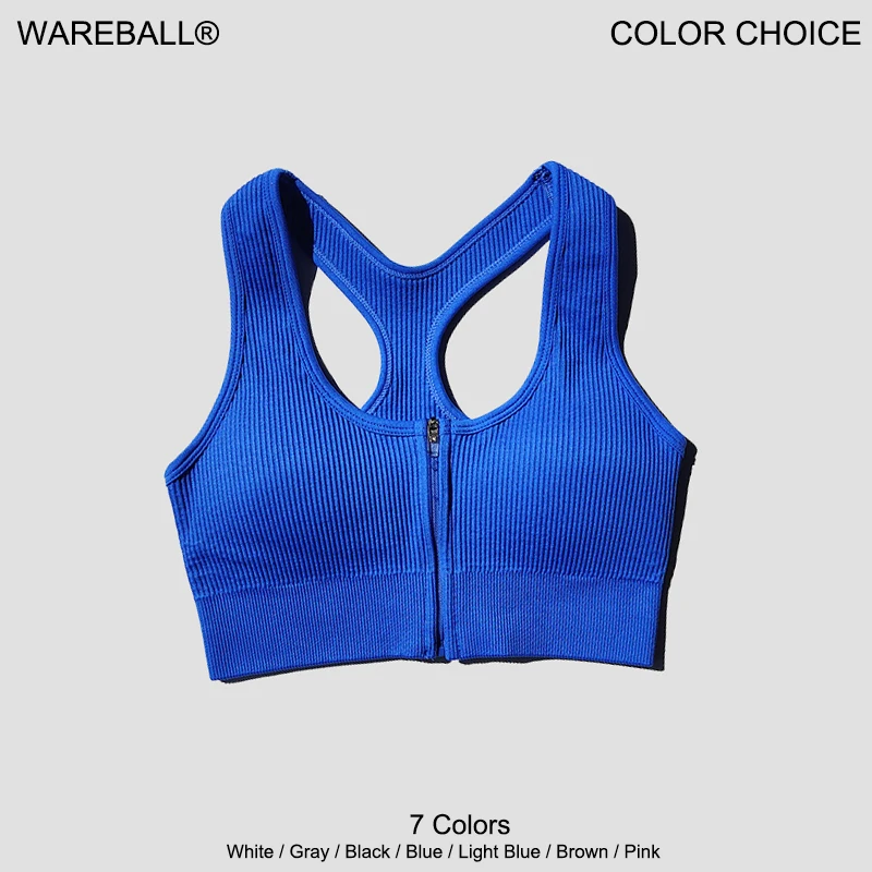 

Sports Bra Crop Top Zipper Fitness Women Sportswear Sport Top Bras For Fitness Gym Female Running Push Up Yoga Workout Bra