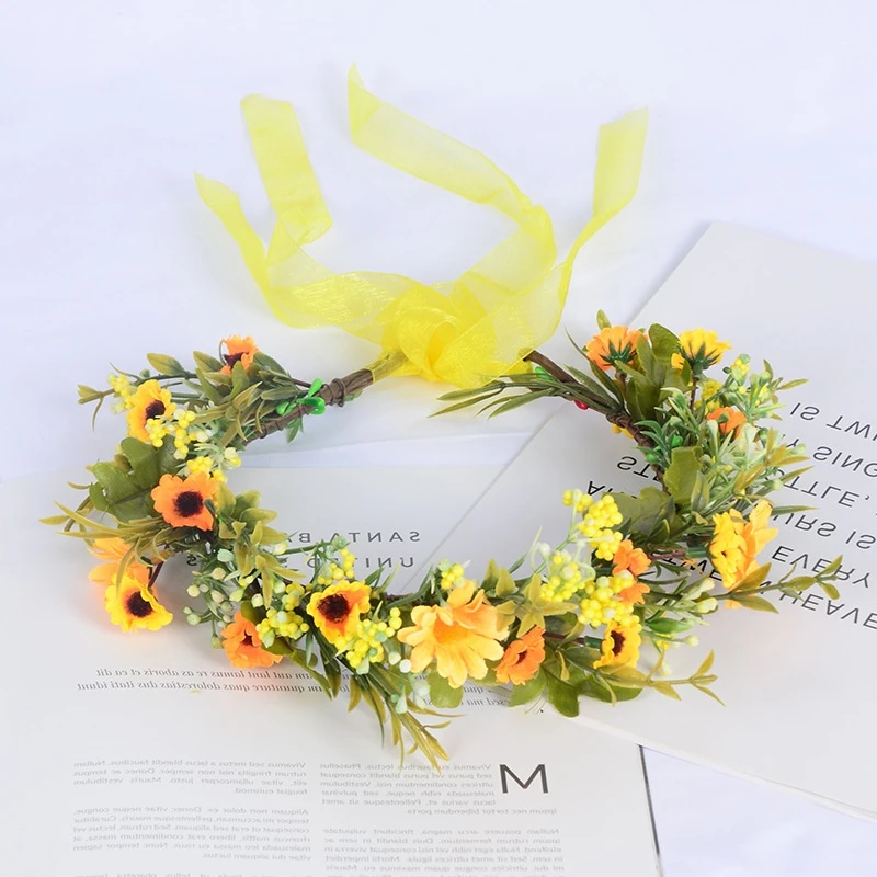 Flower Wreath Bridal Headwear Tourism Vacation Seaside Photography Stage Performance Garland