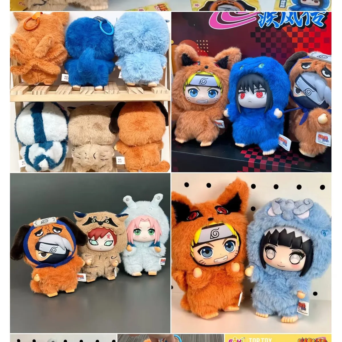 Bandai Naruto Shippuden Blind Box Figur – handgefertigtes gefülltes Plüsch-Ornament-Spielzeug für Sammlung und Geschenke