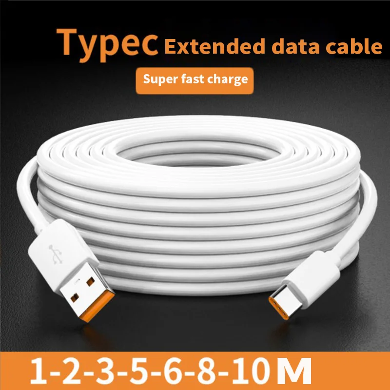 

USB Type C Cable For Samsung S20 S21 Xiaomi Redmi POCO Fast Charging Wire Cord USB-C Charger Mobile Phone USBC Type-C Cable 3m