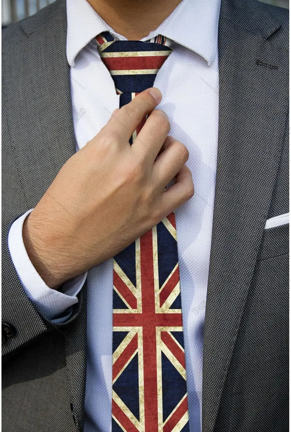 UK Flag Men's Tie Necktie Form - Men'S Grooming Uk ulasan dan harga