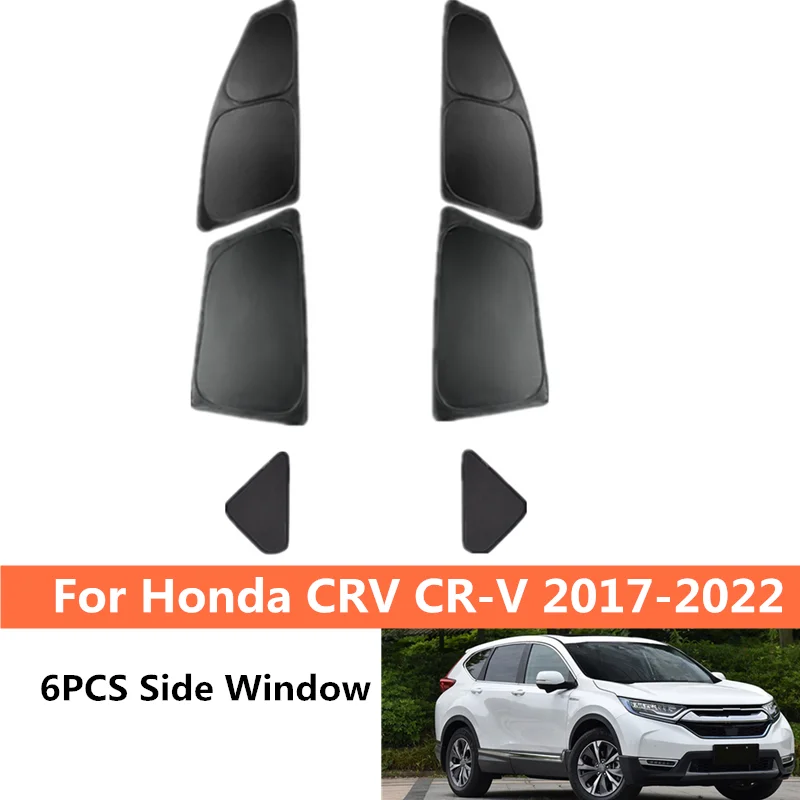 

6pcs Side Window Sunshade Privacy Light Shade Blind For Honda CRV CR-V 2017-2022