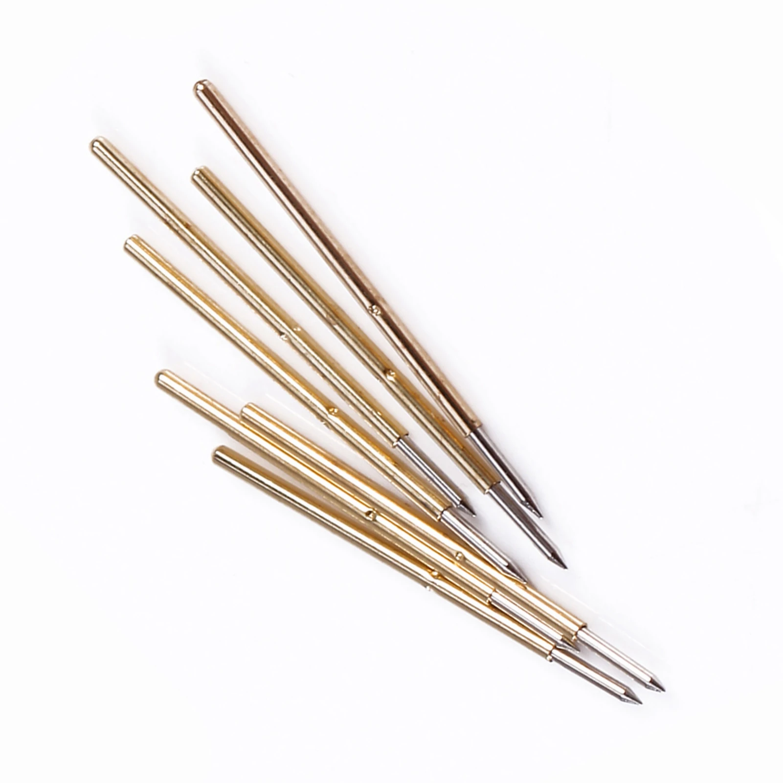 100Pcs Spring Test Probe P50‑B1 0.68mm Round Pogo Pin Metal Needle Tools