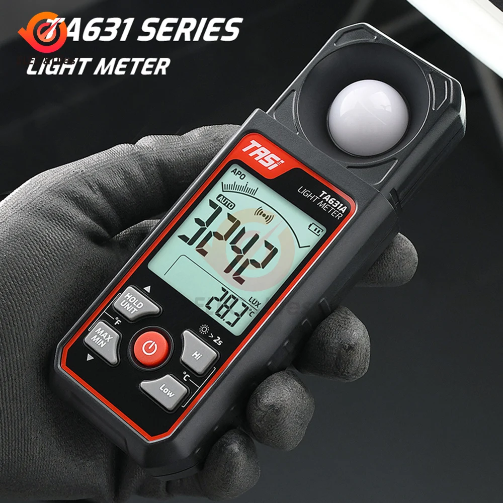 TA631A/B Didital Light Meter Photography Luxmeter 200000 300000LUX Illuminometer Lux/FC Measure Photometer Enviromental Tester