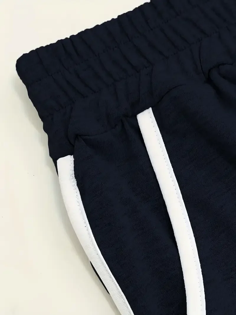 Pantaloni a tre quarti elasticizzati comodi in tinta unita moda donna taglie forti 1XL-5XL per pantaloni con tasche funzionali casual da donna