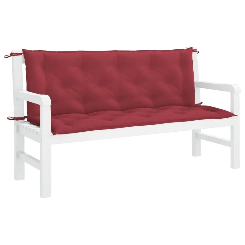 

Wine Red Garden Bench Cushion 59.1x39.4x2.8 Durable Oxford Fabric Outdoor Seating