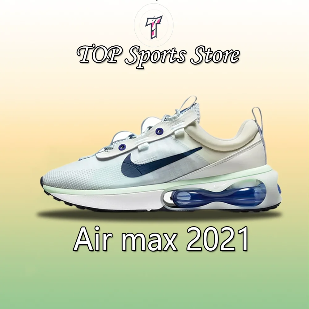 Nike New Air max 2021 Low Men's and Women's Sneakers Fashion Higher casual shoes Comfortable and wearable Sneakers lime green