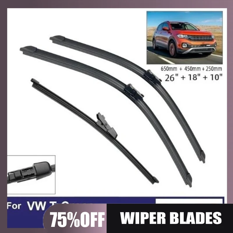 

Suitable for Volkswagen VW T-Cross T Cross 2018-2023 26' 18' 13' Wiper Wiper