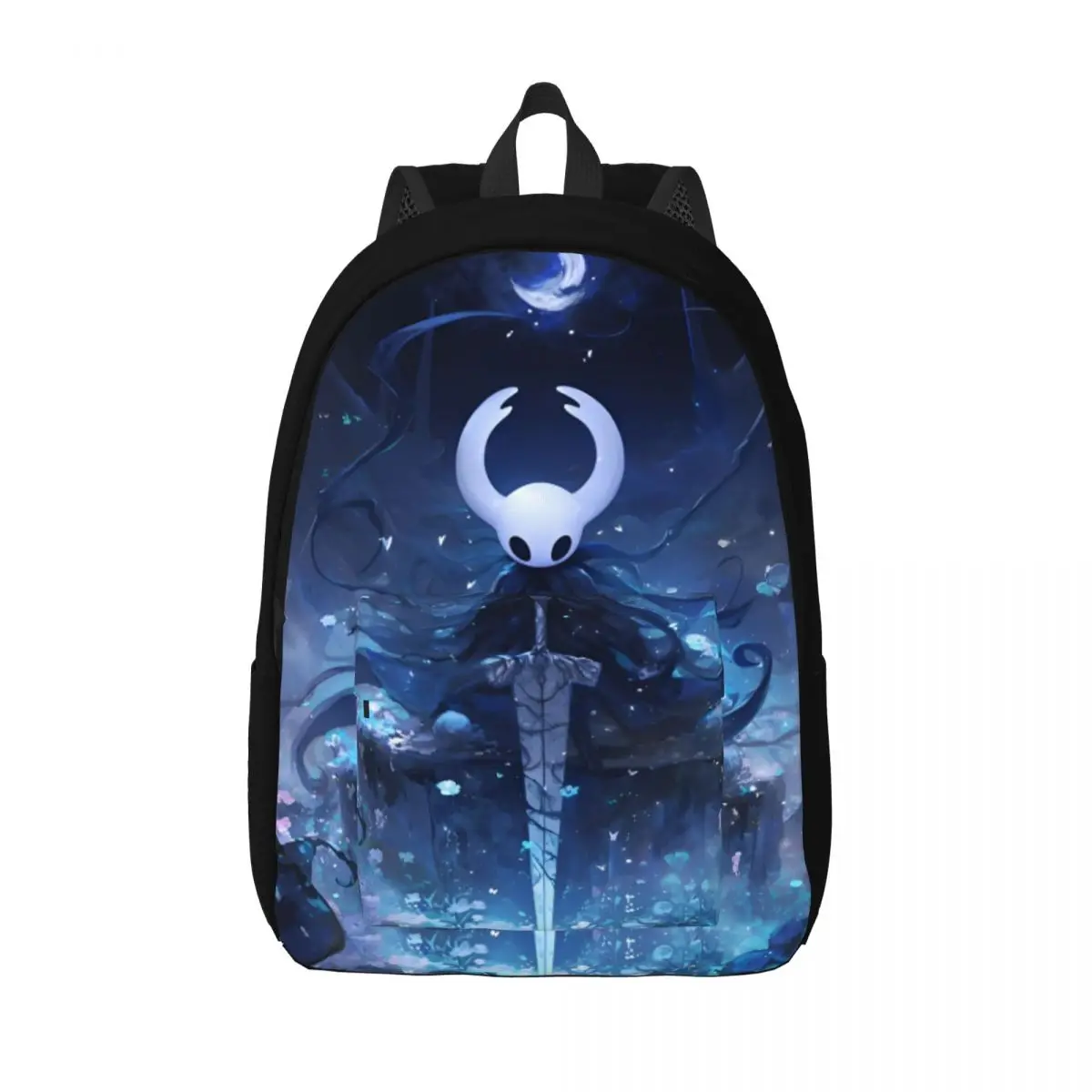 

Hollow Knight Indie Games Teenage Backpack Outdoor High School Work Adventure Daypack for Men Women Laptop Computer Canvas Bags