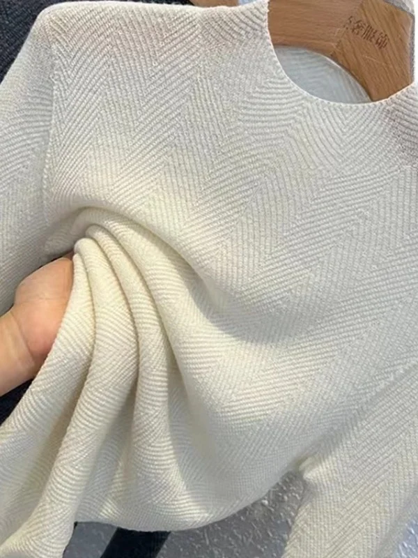 Coréen Sle femmes tricoté laine pull couche de Base f col haut coupe ajustée automne hiver nouveauté polyvalent haut en tricot