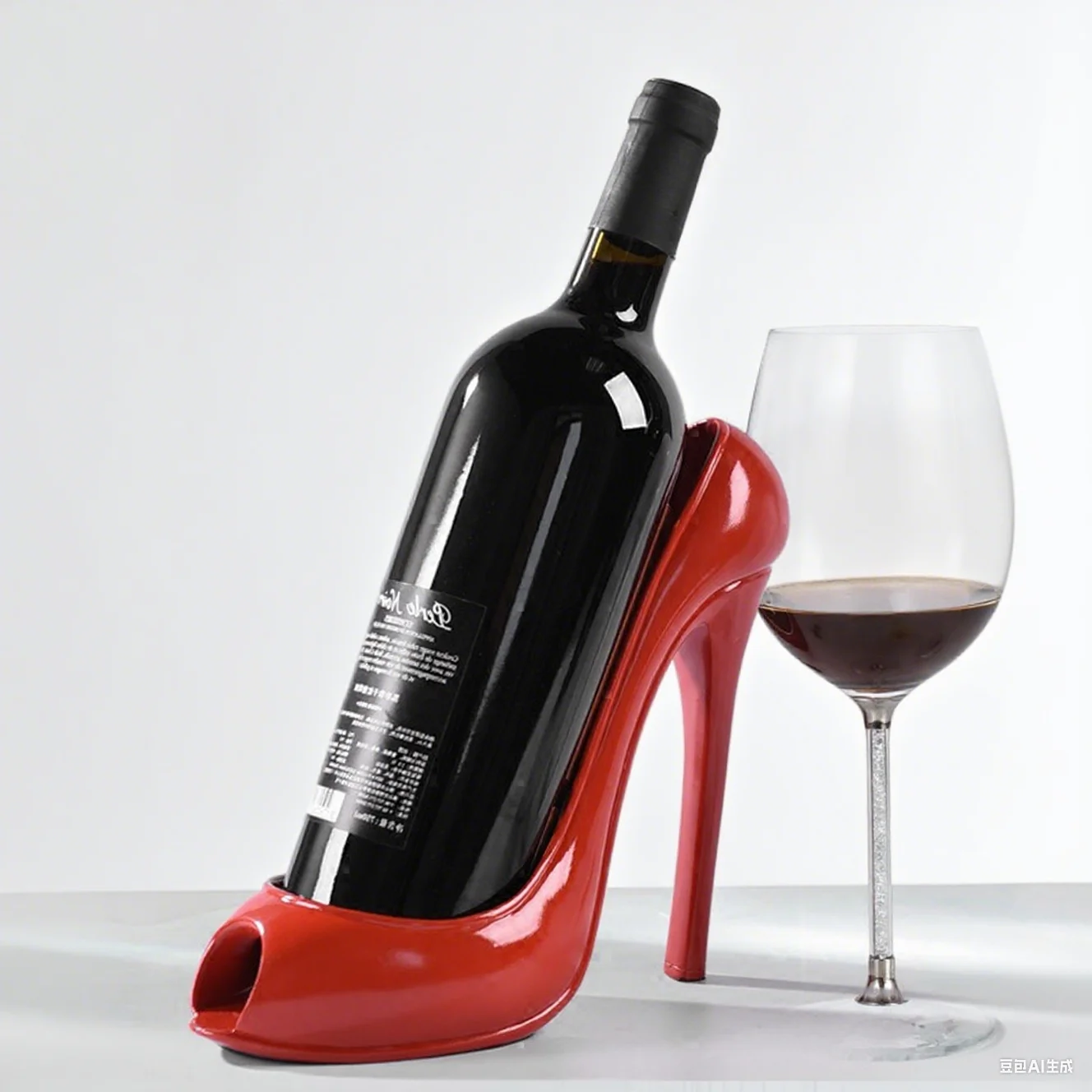 

Wine Holder Shelf For Bottles Creative Luxury High Heel Stand Wine Rack Display Cabinet Living Room Furniture Bar Counter Resin