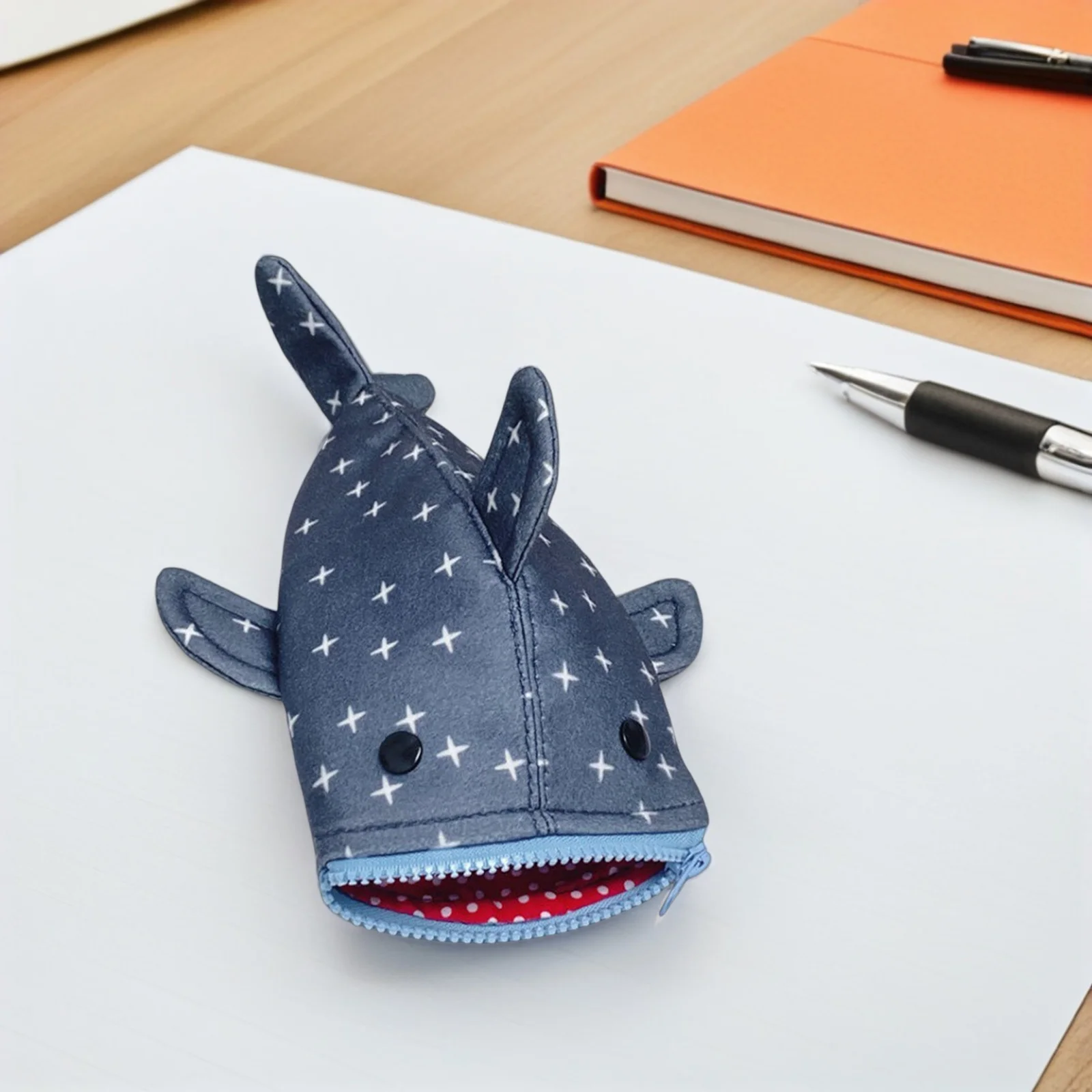 

Simulated Shark Pen Bag Animal Pencil Pouch Funny Stationery Boxes Large Capacity Case
