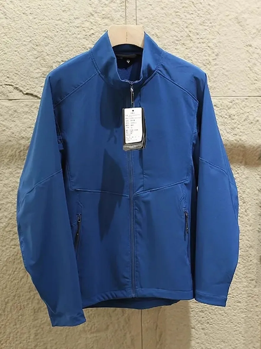 

Мужская спортивная куртка для активного отдыха, свободного кроя, дышащая, из нейлона и полиэстера, с воротником-стойкой, весна-осень, новая повседневная верхняя одежда