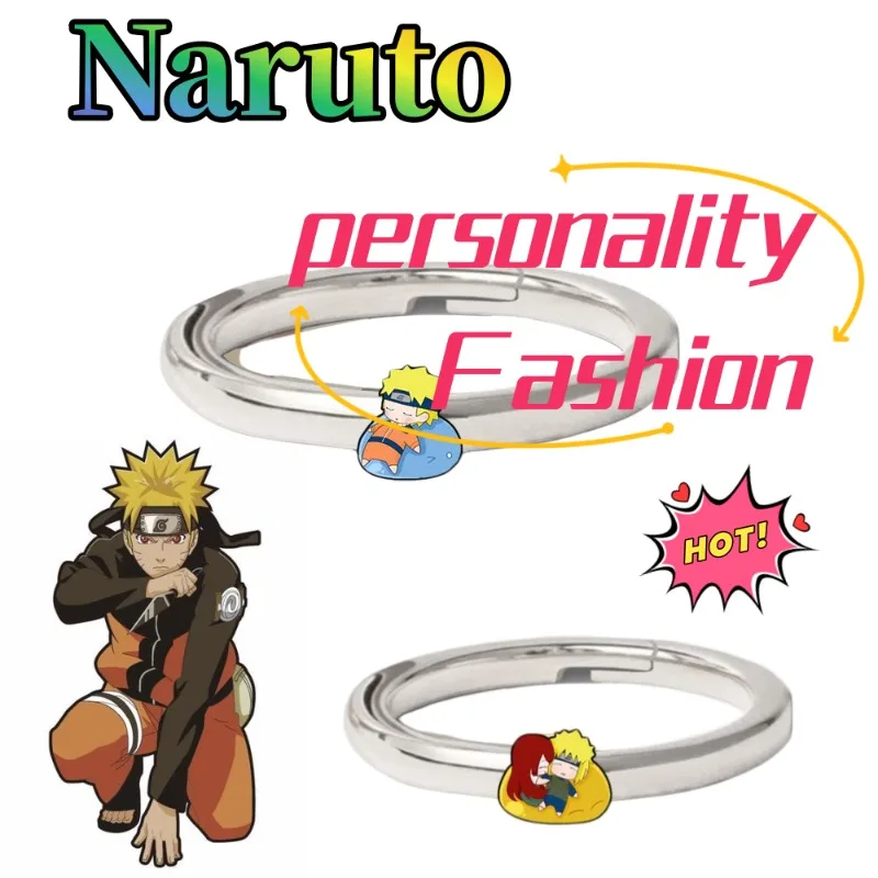 

Кольцо Наруто, милый мультяшный, модное, креативное, индивидуальное, регулируемое кольцо для мальчиков и девочек, подарок на день рождения для друзей