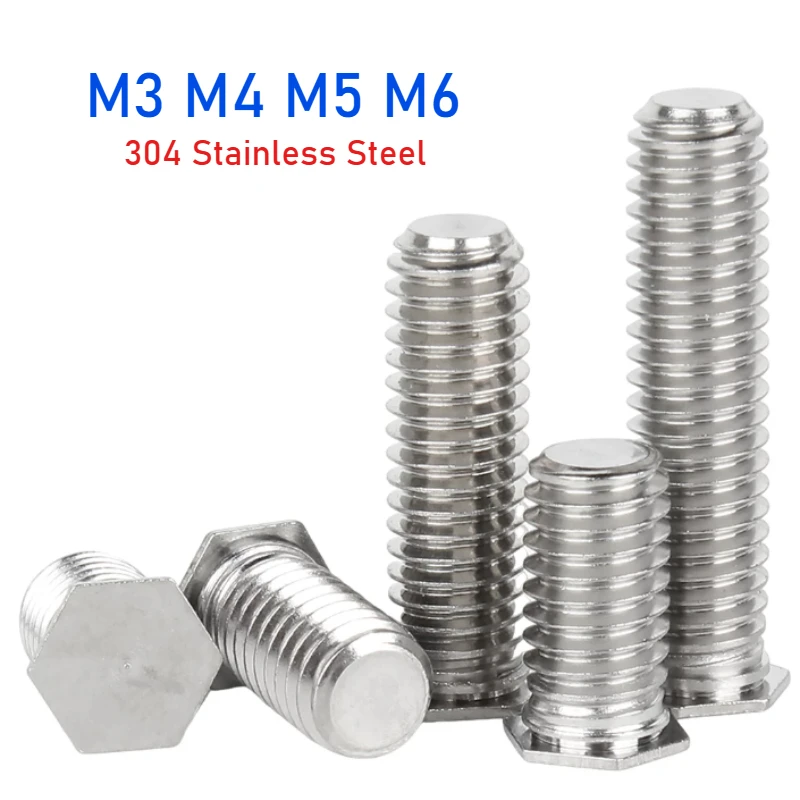 M3 M4 M5 M6 304 Stainless Steel Flush Head Hexagon Press Rivets Screws Outer Hex Pressure Plate Rivet Screw
